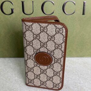 GUCCI GG  Bi-fold Wallet Folio iPhone 15 Case 760184